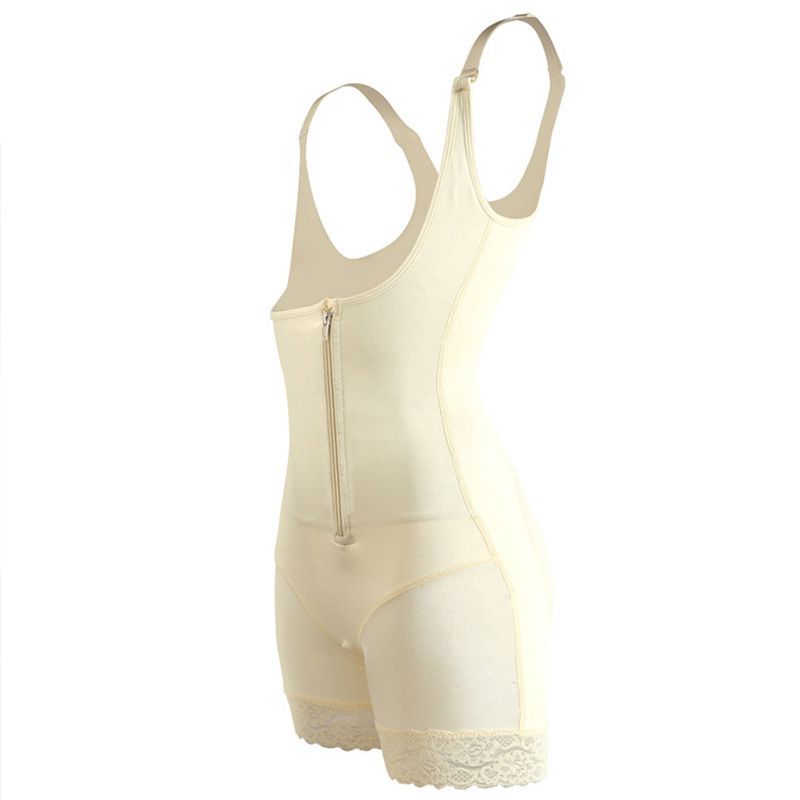 Lace Zippered Waist Cincher