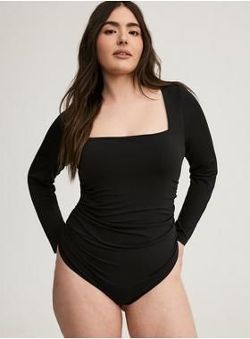 Square-Neck Shaping Bodysuit