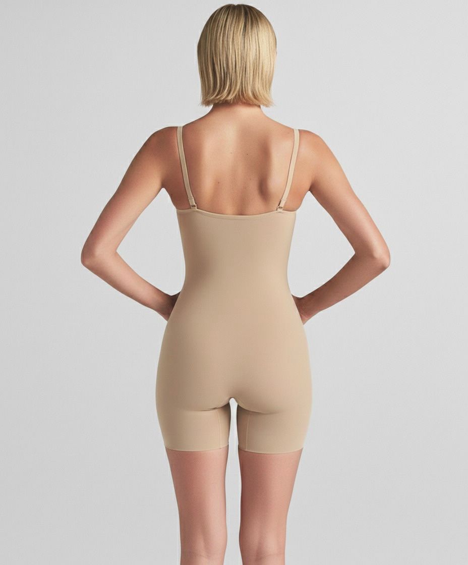 ZipSculpt Open-Bust Bodysuit